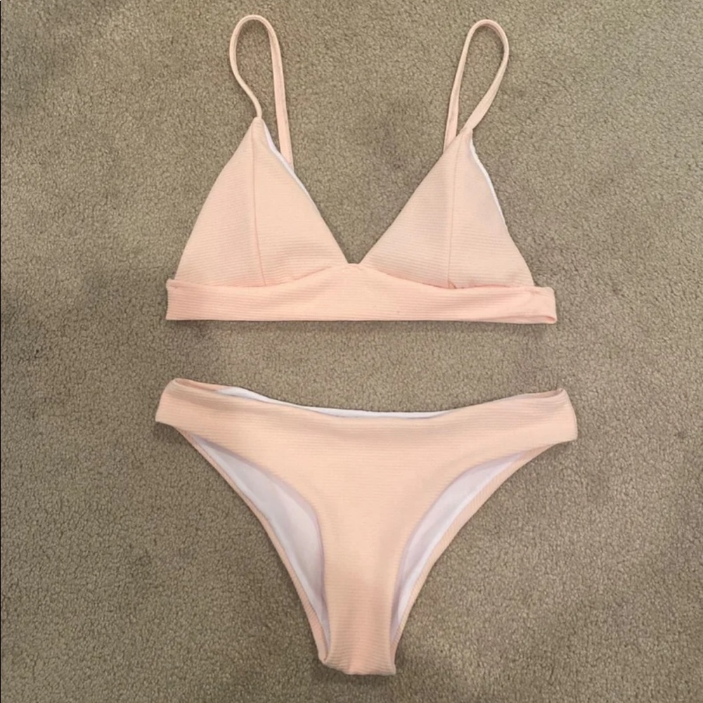 pink swim suit